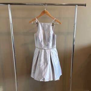 Formal Mini Dress! Light Blue with rhinestone belt WITH POCKETS! Size US7/8